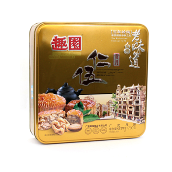 伍仁月餅鐵罐|廣式月餅鐵盒包裝|中秋月餅禮盒生產(chǎn)商