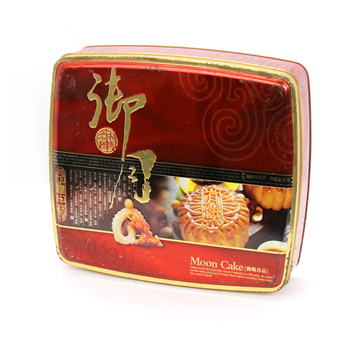 蛋黃月餅鐵盒|四只裝月餅盒設(shè)計(jì)|精裝食品鐵盒定做